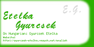 etelka gyurcsek business card